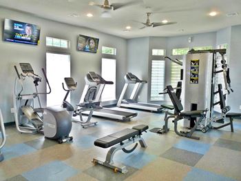 Weight Machines and Cardio Equipment at the Fitness Center
